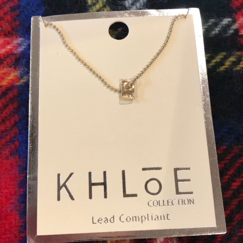 NEW Khloe Collection petite gold necklace